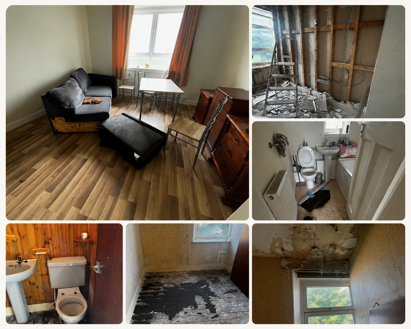 Landlord refurbishment work in progress